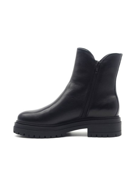 Vueva Damen-Lederstiefelette mit Doppelreißverschluss
