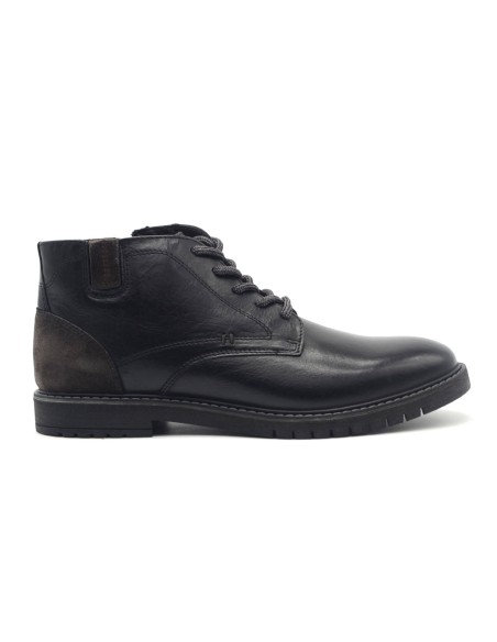 Bottines Vueva pour homme en cuir avec empiècements en daim