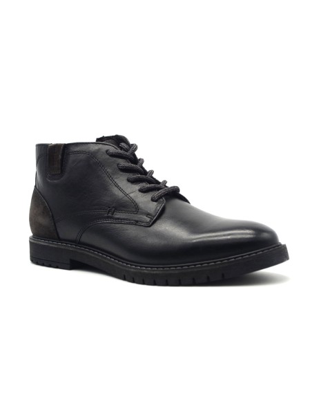 Bottines Vueva pour homme en cuir avec empiècements en daim