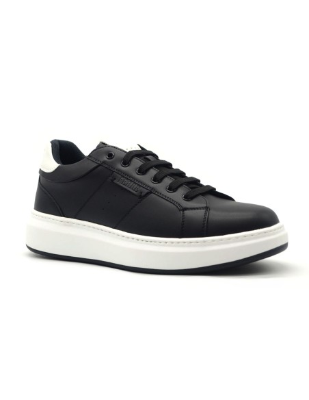 Baskets montantes à lacets pour homme Ferré en cuir écologique avec empiècements contrastants