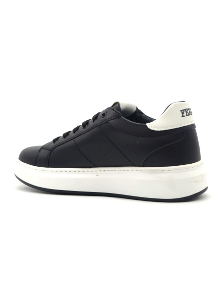 Ferré Herren-Sneaker zum Schnüren aus Öko-Leder mit kontrastierenden Einsätzen