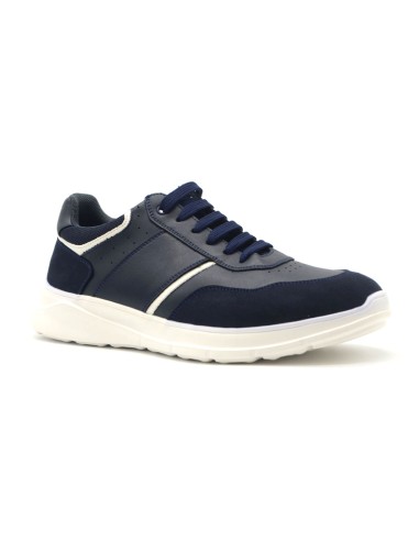 Zapatilla deportiva Ferré para hombre con cordones, confeccionada en ante y piel sintética.