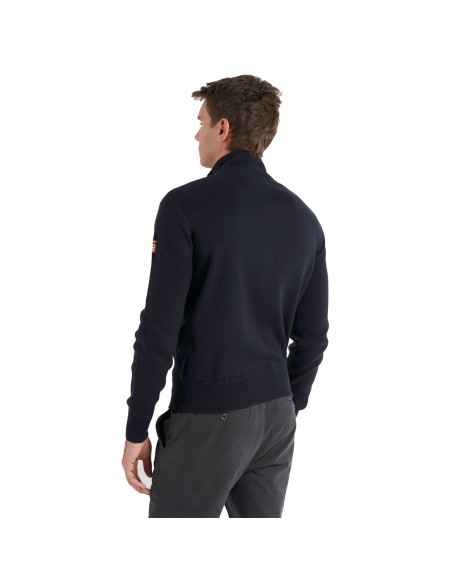 Marina Militare Pull pour homme avec fermeture éclair intégrale