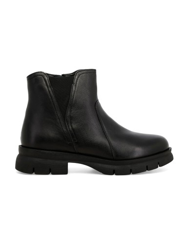 Melluso Damen-Ankle-Boot aus weichem Leder mit elastischem Seiteneinsatz