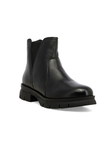 Melluso Damen-Ankle-Boot aus weichem Leder mit elastischem Seiteneinsatz