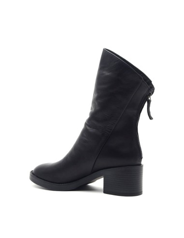 Vueva Damen-Ankle-Boot aus Nappaleder mit schrägem Schnitt
