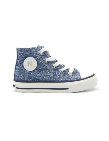 Naturino Ylfas Modell High-Top-Sneaker für Mädchen aus Denim-Stoff