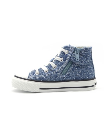 Naturino modello Ylfas sneaker alta bambina in tessuto jeans