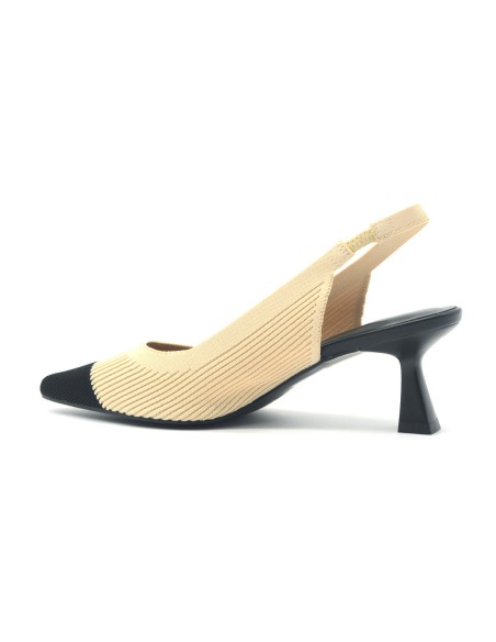Keys Elastik slingback model for women in stretch fabric