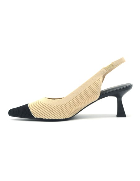 Keys Elastik slingback model for women in stretch fabric
