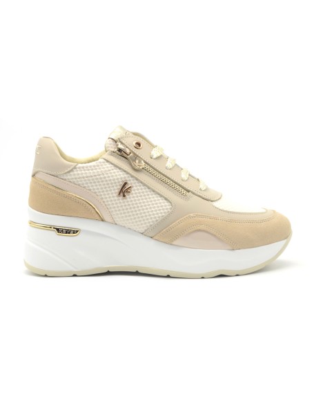 Keys modello Rosy sneaker stringata donna in pelle scamosciata