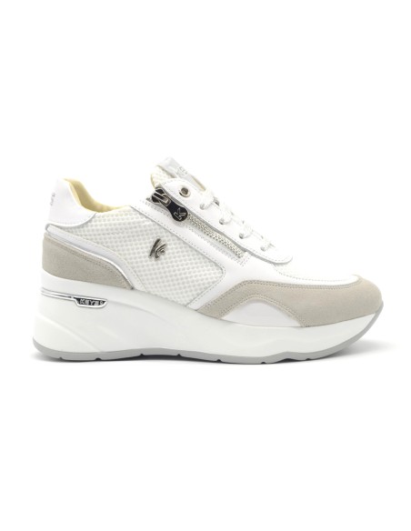 Keys Rosy model women's lace-up sneaker in suede leather