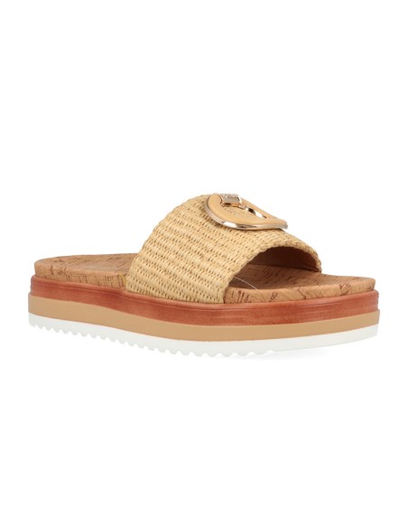 Jeep Grace Raffia women's slipper in woven fabric