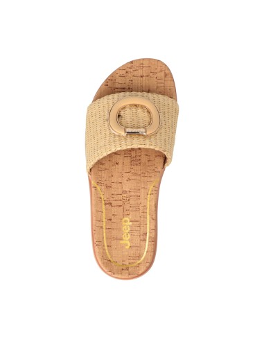 Jeep modello Grace Raffia ciabatta donna in tessuto intrecciato