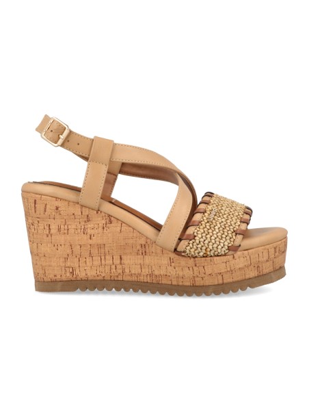 Jeep Mayor Raffia women's woven fabric sandal