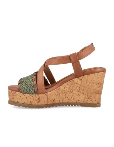 Jeep Mayor Raffia Damen-Sandalen aus gewebtem Stoff