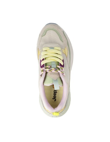 Jeep modello Groove Mesh sneaker stringata donna in tessuto e pelle