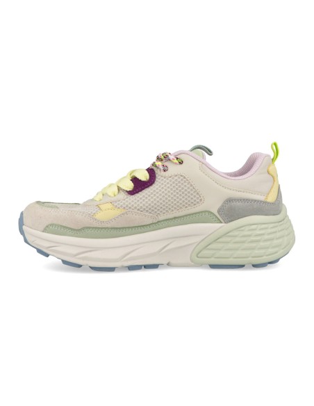 Jeep modello Groove Mesh sneaker stringata donna in tessuto e pelle