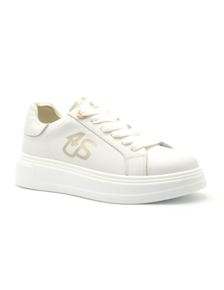 4US by Paciotti sneaker stringata donna in morbida pelle