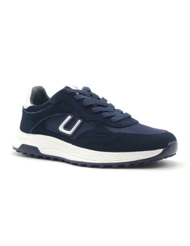 Baskets montantes à lacets pour homme 4US By Paciotti en daim et tissu