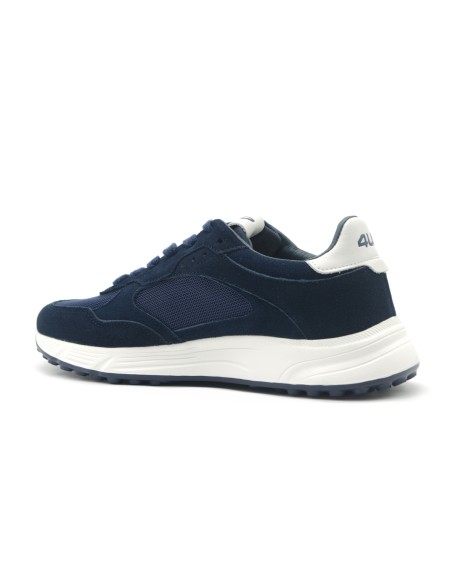 4US By Paciotti sneaker stringata uomo in camoscio e tessuto
