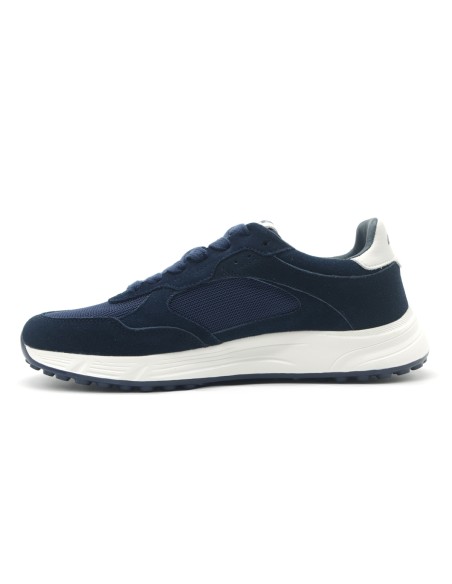 4US By Paciotti Herren-Sneaker zum Schnüren aus Wildleder und Stoff