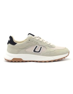 Zapatillas deportivas con cordones para hombre de 4US By Paciotti en ante y tela.