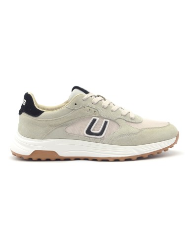 Zapatillas deportivas con cordones para hombre de 4US By Paciotti en ante y tela.