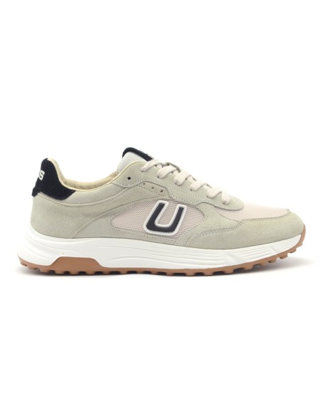 Zapatillas deportivas con cordones para hombre de 4US By Paciotti en ante y tela.