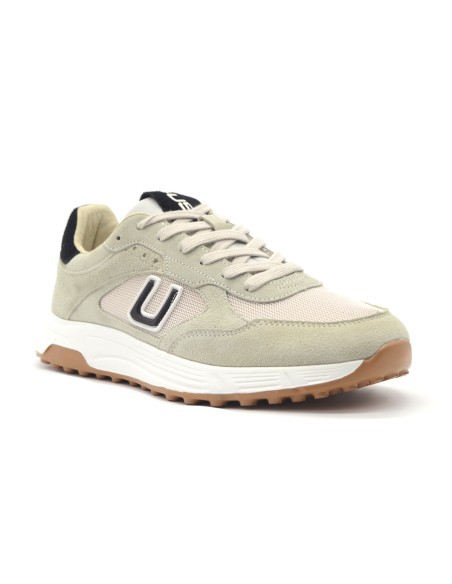 4US By Paciotti sneaker stringata uomo in camoscio e tessuto