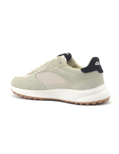 Zapatillas deportivas con cordones para hombre de 4US By Paciotti en ante y tela.
