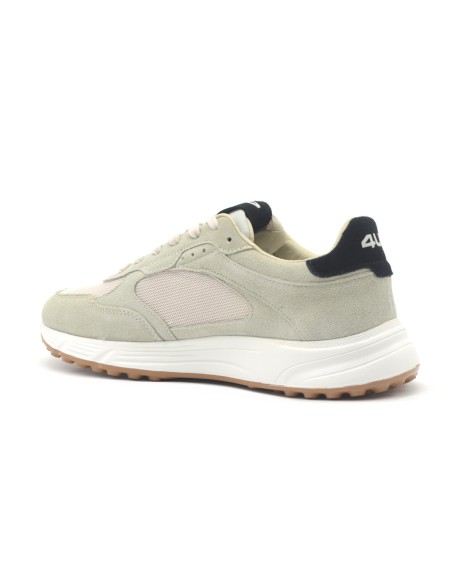 Zapatillas deportivas con cordones para hombre de 4US By Paciotti en ante y tela.