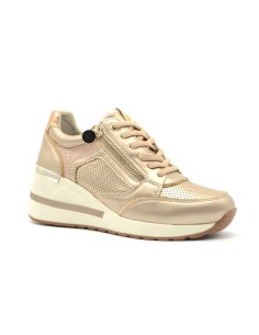 Stonefly Mina 1 women's lace-up sneaker in laminated leather 2