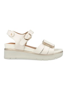 Impronte modello Agata sandalo donna in nappa con zeppa