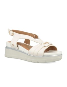 Impronte modello Agata Buckle sandalo donna in nappa 2