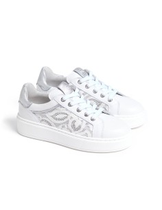 Baskets à lacets Nero Giardini, fabriquées en Italie, pour filles 2