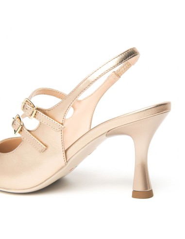 Zapatos de piel elegantes de Nero Giardini, estilo slingback, fabricados en Italia para mujer.