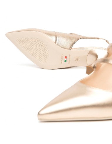 Nero Giardini slingback elegante Made in Italy donna in pelle