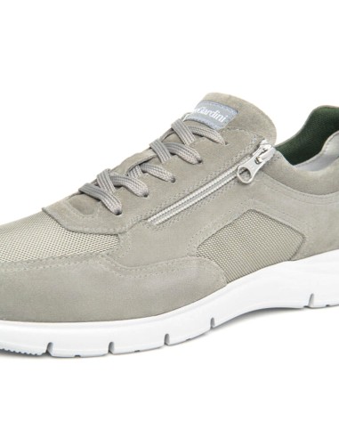 Nero Giardini Herren-Sneaker aus Wildleder und Stoff, hergestellt in Italien