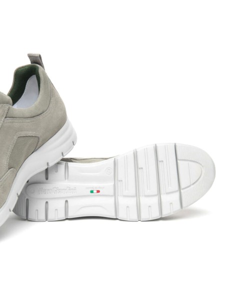 Nero Giardini Herren-Sneaker aus Wildleder und Stoff, hergestellt in Italien
