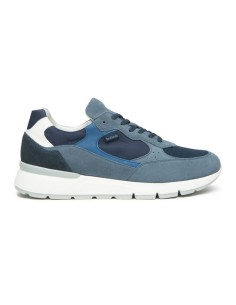 Zapatillas deportivas de hombre Nero Giardini, fabricadas en Italia en ante y tela.