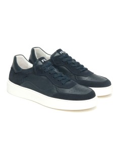 Nero Giardini men's lace-up sneaker Made in Italy in leather 2