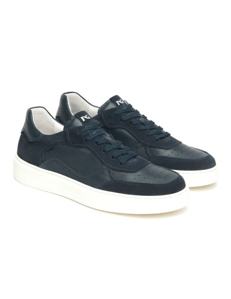 Baskets montantes à lacets pour homme Nero Giardini, fabriquées en Italie en cuir