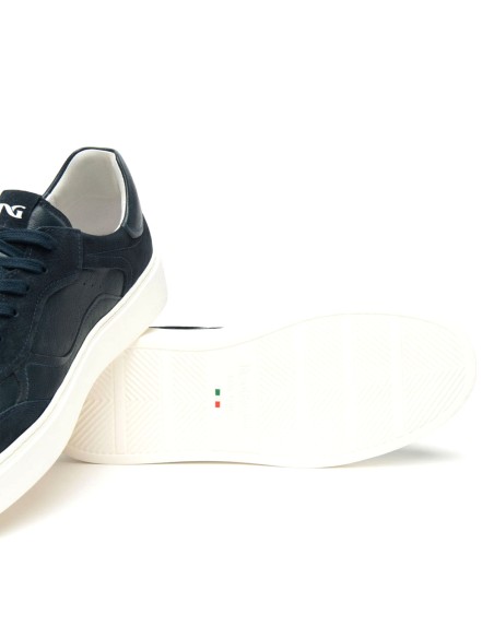 Baskets montantes à lacets pour homme Nero Giardini, fabriquées en Italie en cuir