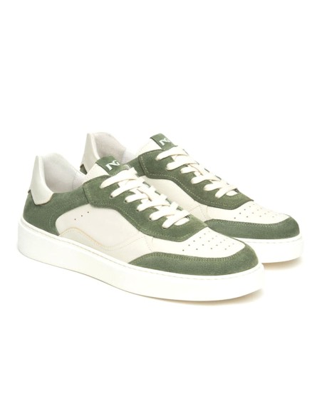 Nero Giardini Herren-Schnürsneaker, hergestellt in Italien aus Leder