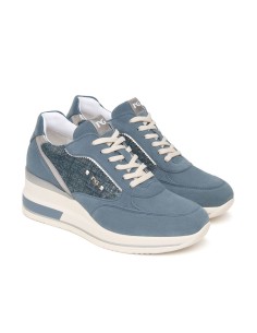 Nero Giardini Damen-Sneaker aus Leder mit Schnürung, hergestellt in Italien 2