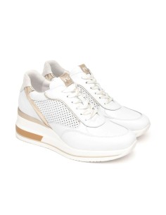 Nero Giardini Damen-Sneaker aus Leder mit Schnürung, hergestellt in Italien 2