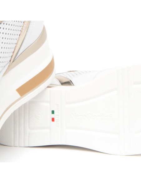 Nero Giardini women's leather lace-up sneaker Made in Italy