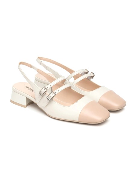 Nero Giardini slingback bassa in pelle