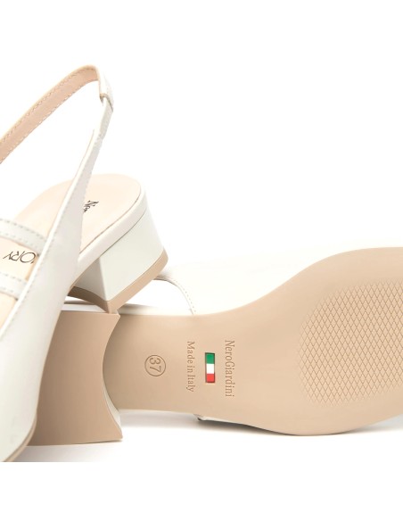 Nero Giardini slingback bassa in pelle